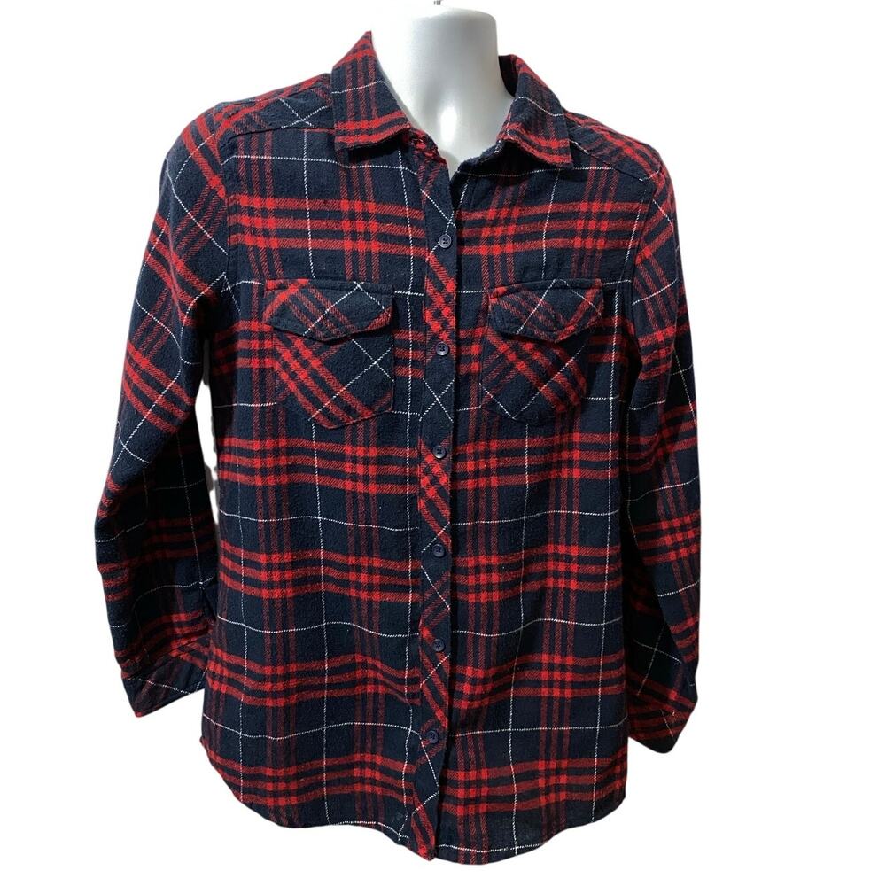 ci Sono Plaid Collection Medium button down shirt Red Blue